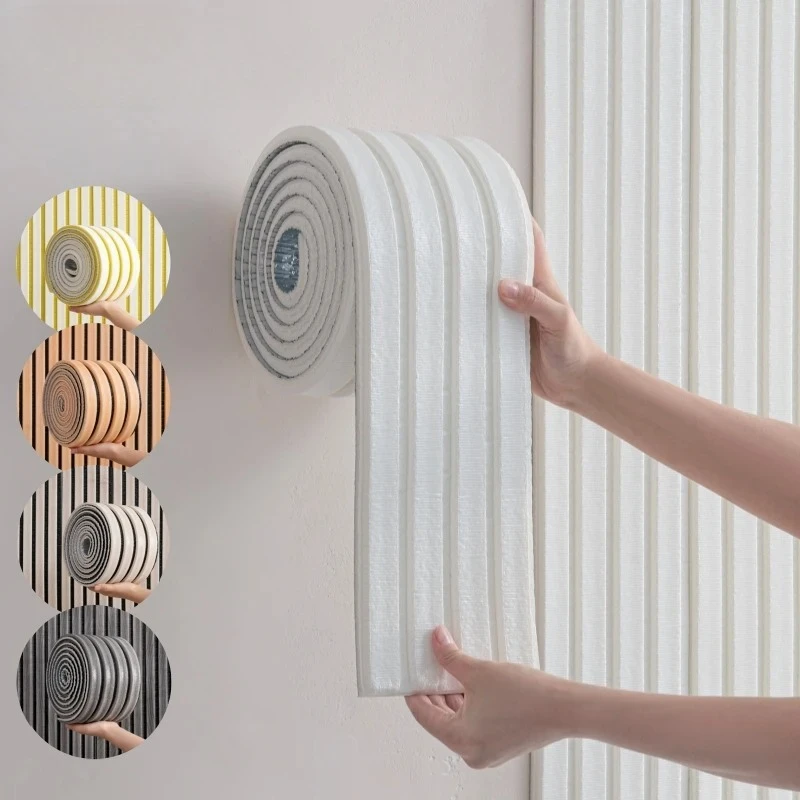Anti-Collision Self-Adhesive Wallpaper Thicken Foam 3D Full Wall PVC Peel&Stick Wall Panels for Bedroom Wall Cladding Home Decor
