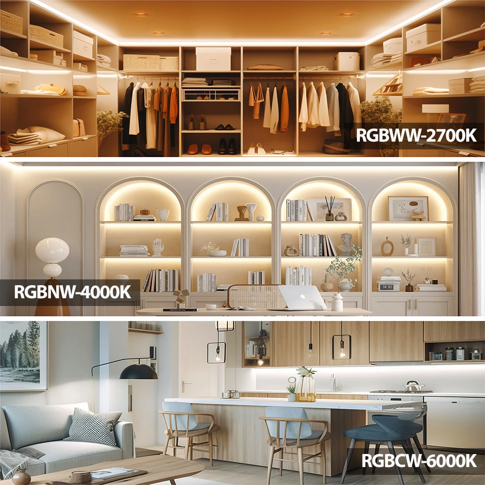 شريط إضاءة Led WS2814 DC12V 24V 4 in1 RGBWW RGBCW مماثل SK6812 RGBW بكسل قابل للعنونة WS2811 5050 3Pin LED ضوء IP30 RGBW