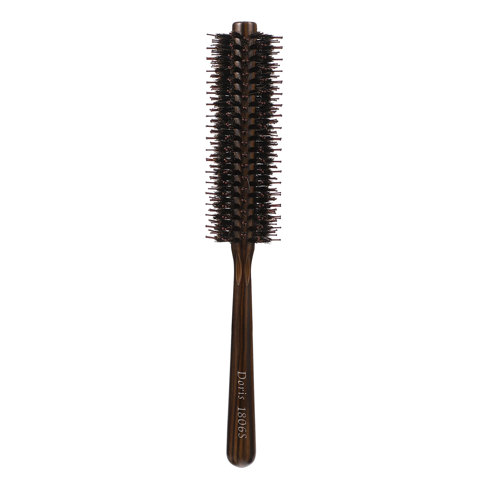 

Curling Comb Hair Styling Wood Round Brush Durable Lightweight Detangling Bristle Scalp Massage H Smooth Comfortable