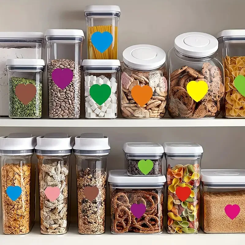 10 sheets Colored Heart Dot Stickers Circle Dot Stickers Color Coding Labels Sticky Dots Labels Stickers.