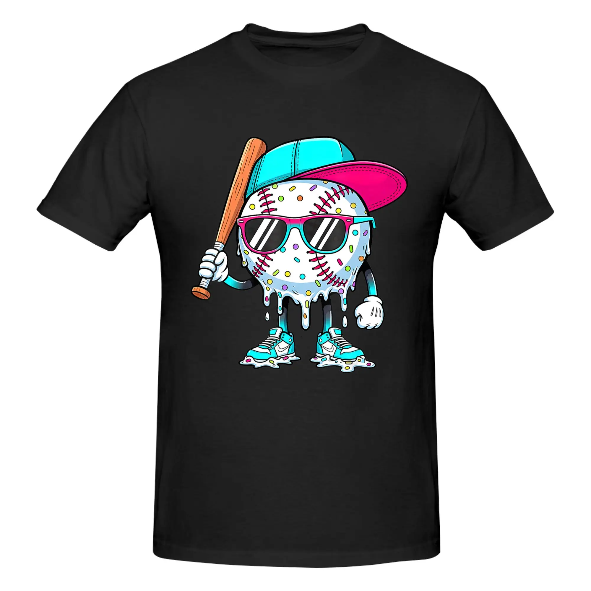 1 Piece Swing, up Funny 100% Cotton T-Shirt B-Baseball Tops Tees For Men