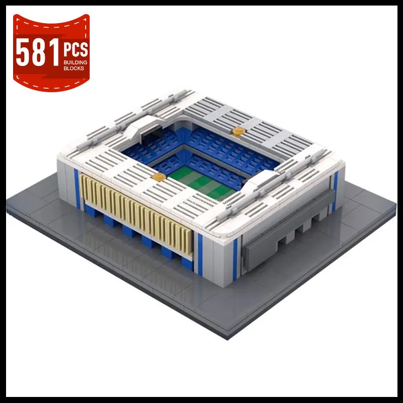 MOC City Architecture Stadium Model Building Blocks Set Football Club MOC-48095 MOC-58414 Constructor Aldult Bricks Toys Gifts