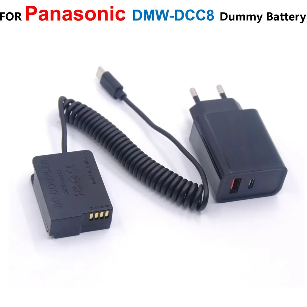 

DMW-DCC8 DMW-BLC12 Fake Battery+USB C Charger For Panasonic Lumix DMC-G6 G7 G5 GX8 G80 G81 G85 FZ200 FZ300 FZH1 FZ1000 FZ2000