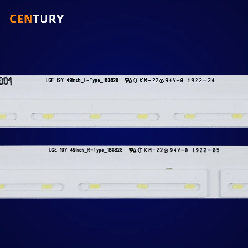 10kit LED Backlight Strip LGE 19Y 49INCH_L-TYPE180828/LGE 19Y 49INCH_R-TYPE180828สำหรับ49SM8600PUA