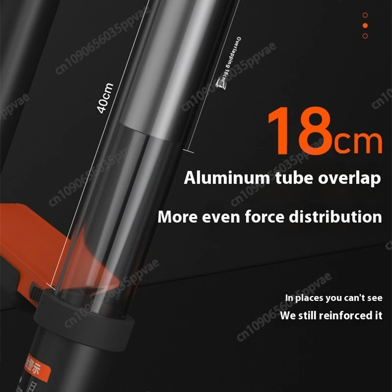 Escalera de extensión de marco A resistente de aleación de aluminio, escalera multifunción telescópica plegable para almacén doméstico y construcción