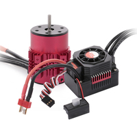SURPASS HOBBY 3650 3900KV Brushless Motor with Heat Sink and 60A ESC with BEC Waterproof for 1/10 1/8 RC Car Truck