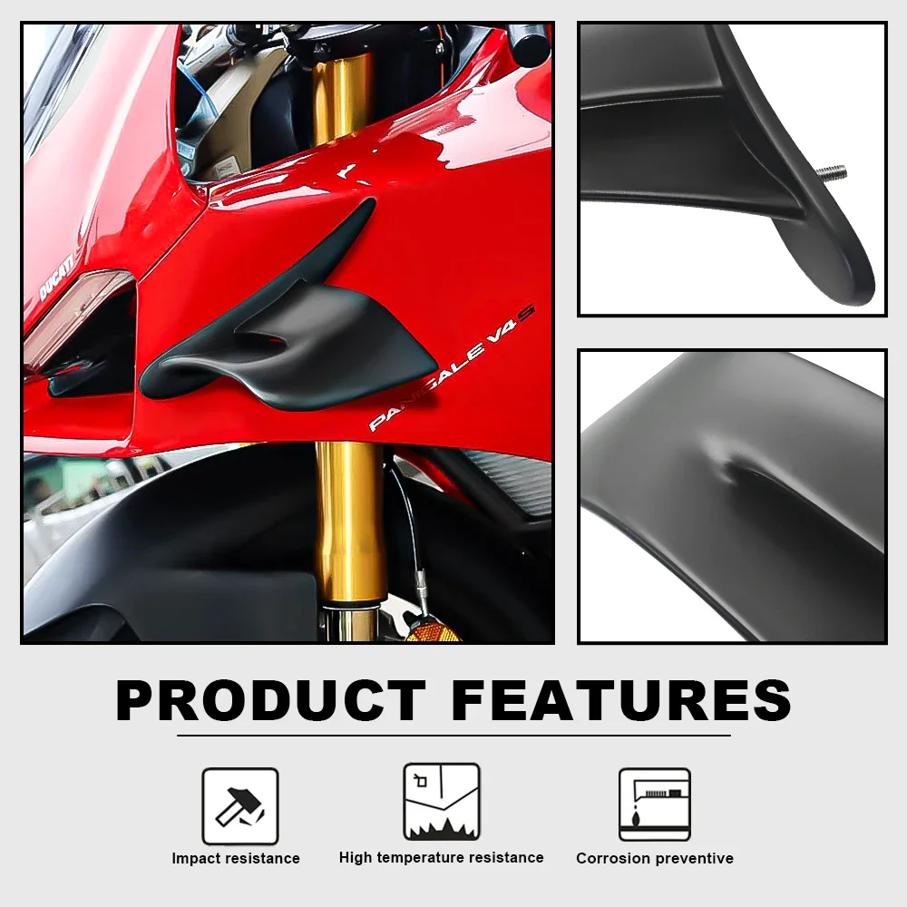 Ducati Panigale V4 V4S V4R 2020-2021 Motorcycle AerodynamicSpoiler Fixed Wing Modification Side Wing Cover For Enhanced