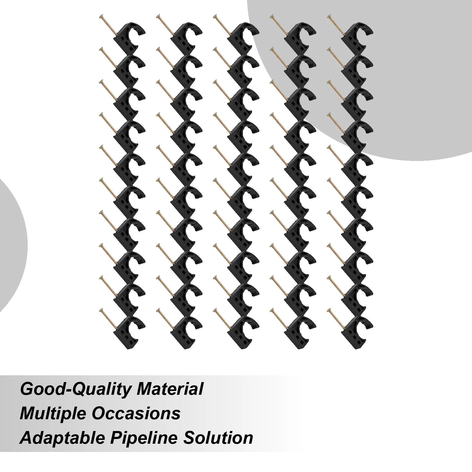 

1/2 Inch J-Hook With Nail 50 Pieces Clamp Hook With Nail Sports Outdoors Organization For Farm Garden Mounting Pool Vent