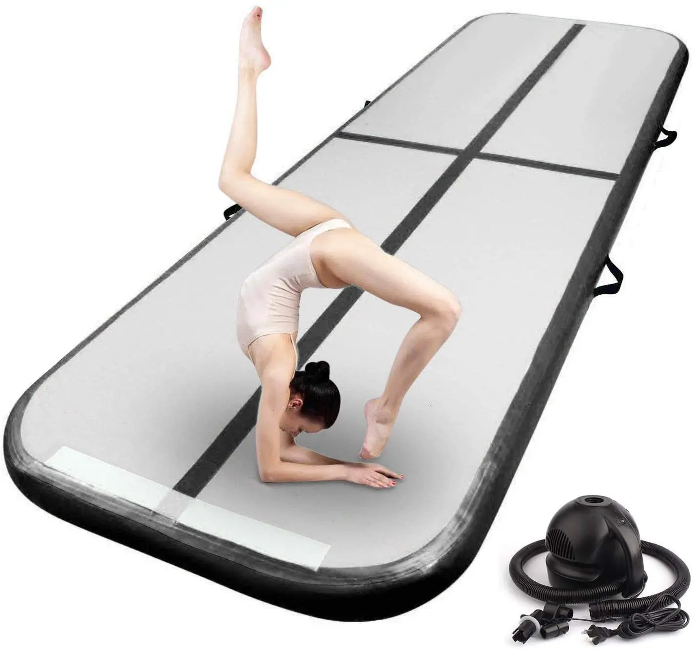 

Free Shiping Inflatable Air Tumbling Mat Gymnastics Tumble Track 3M 4M 5M 4 inches Thickness Air Mats with Electric Air Pump