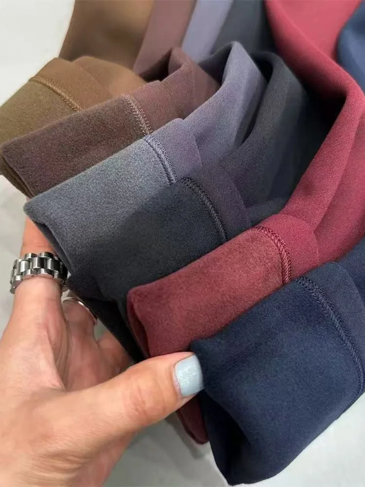 กางเกงโยคะเอวสูงสำหรับผู้หญิง ลายหนังม้า ผ้ากำมะหยี่บาง ใส่ได้ทั้งฤดูใบไม้ผลิและฤดูใบไม้ร่วง ไซส์พลัส ช่วยให้ดูผอม