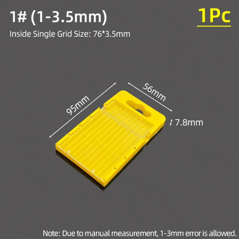 

1Pcs Plastic Drill Bits Storage Box Pull-out 5/10 Grids Tool Parts Storage Case Multi-gauge Hardware Tool Box
