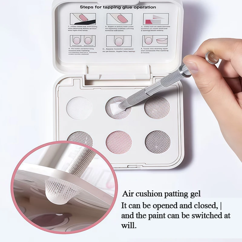 6-Fach-Gel-Nagellack-Set, Farbverlauf, Nagelkunst, Gel-Nagellack mit Ombre-Effekt, 2-in-1 Multifunktions-Gel-Nagellack – Detail 3