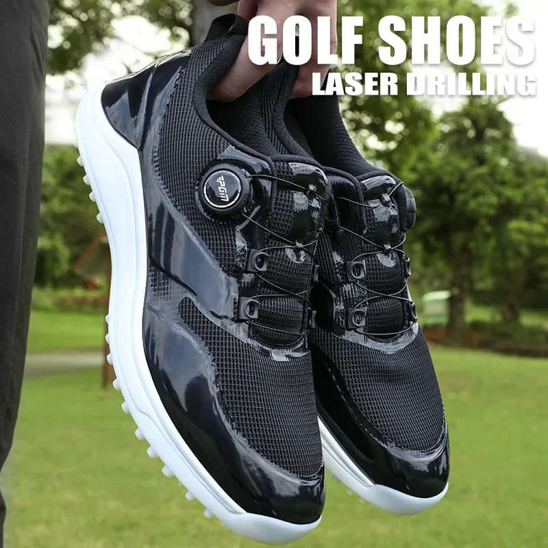 PGM-Chaussures de golf coordonnantes pour hommes, baskets respirantes d'été, lacets N64.Knob