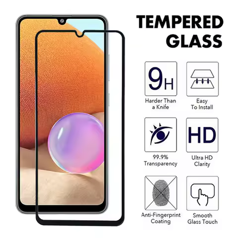 Glass For Samsung Galaxy A02 A12 A22 A32 A42 A52 A72 4G 5G Transparent For Samsung A02s Screen Protector Tempered Glass Film 9H