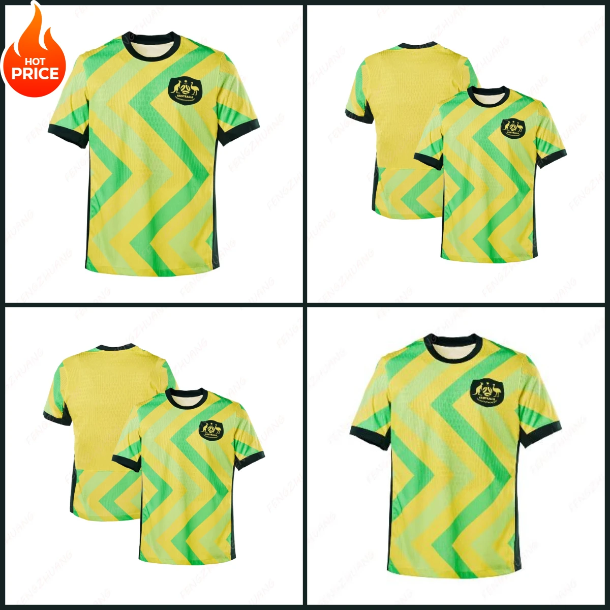 

Australia 2025 competition style breathable sweat-absorbing quick-dry football shirt summer classic casual loose version