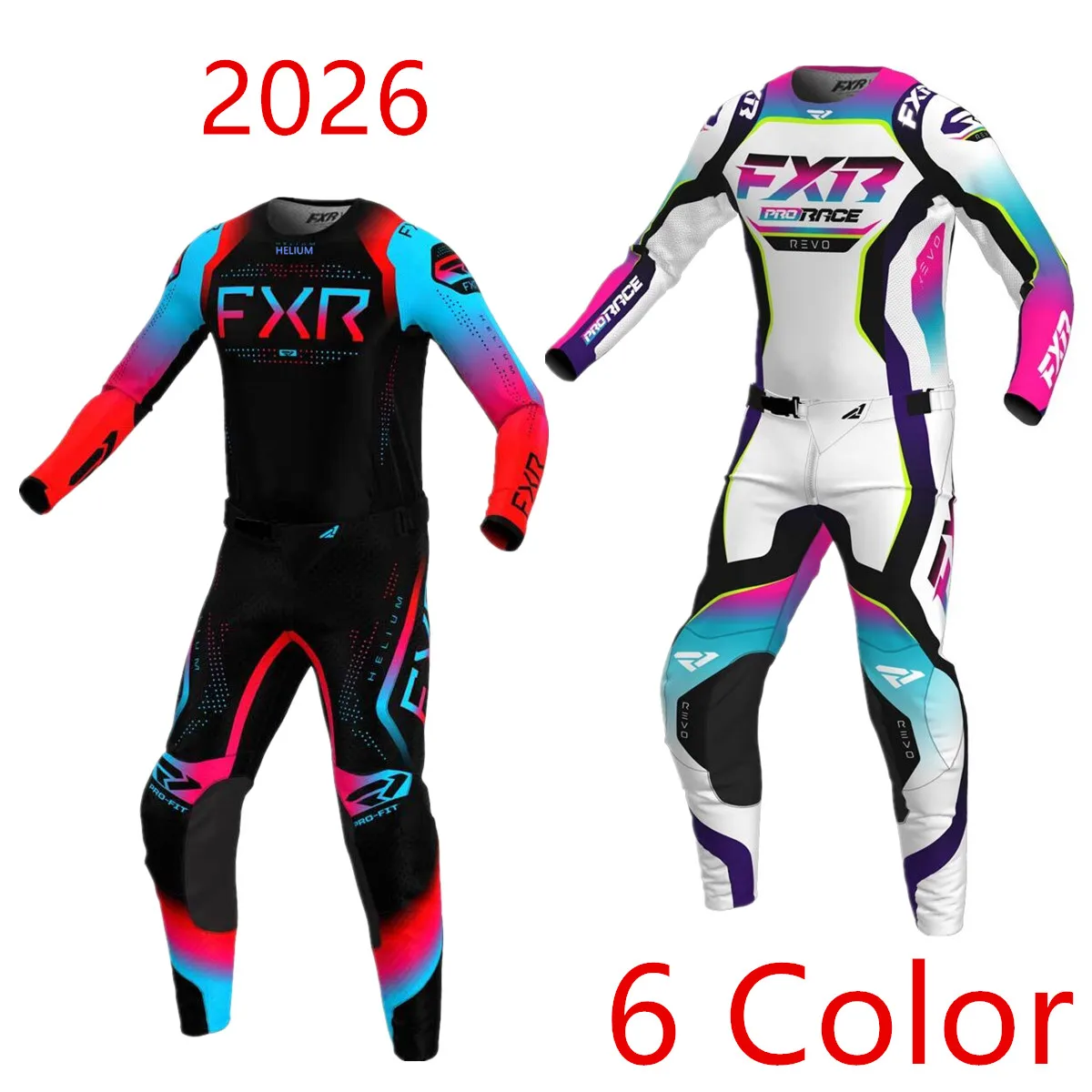 2026 fh الوردي MX طقم الطرق الوعرة موتوكروس مجموعة تروس إندورو جيرسي مجموعة الترابية دراجة كومبوس دراجة نارية البدلة