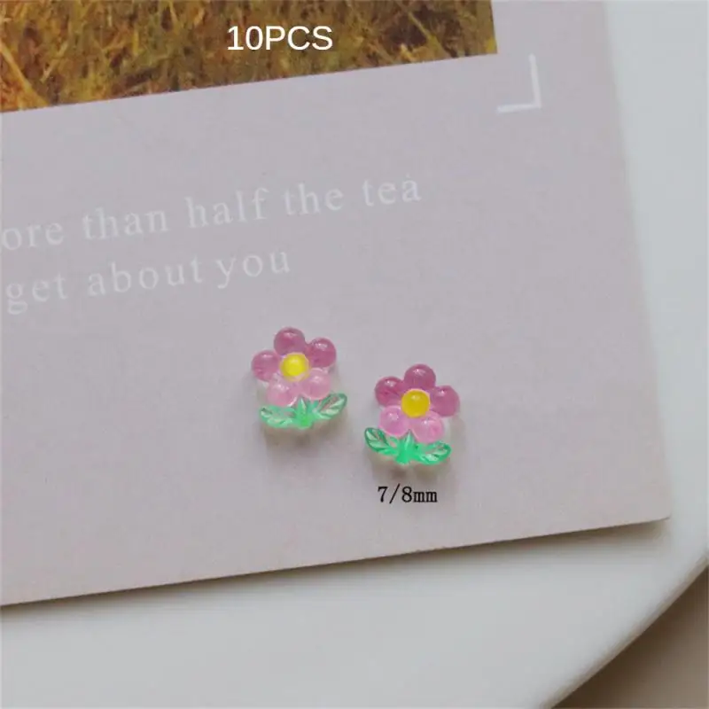 Resin Floret Accessories Flower Pattern Fashionable And Versatile Not Easy To Fall Off Simple And Eye-catching Cup Material