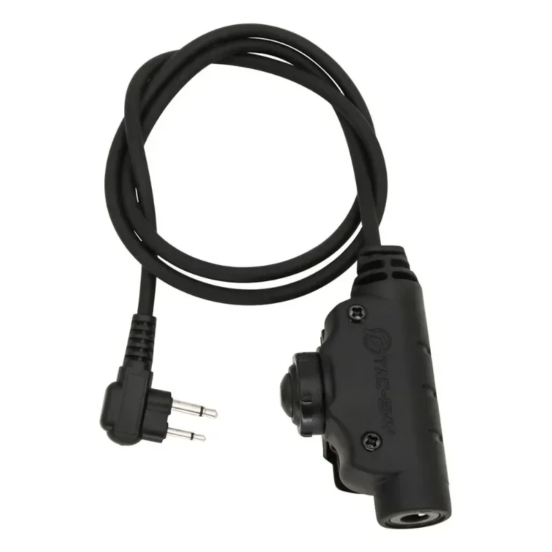 Tactical Airsoft Headset Adapter U94 V2 PTT Motorola 2-Pin Plug for COMTA/SORDN Noise-Canceling Headsets