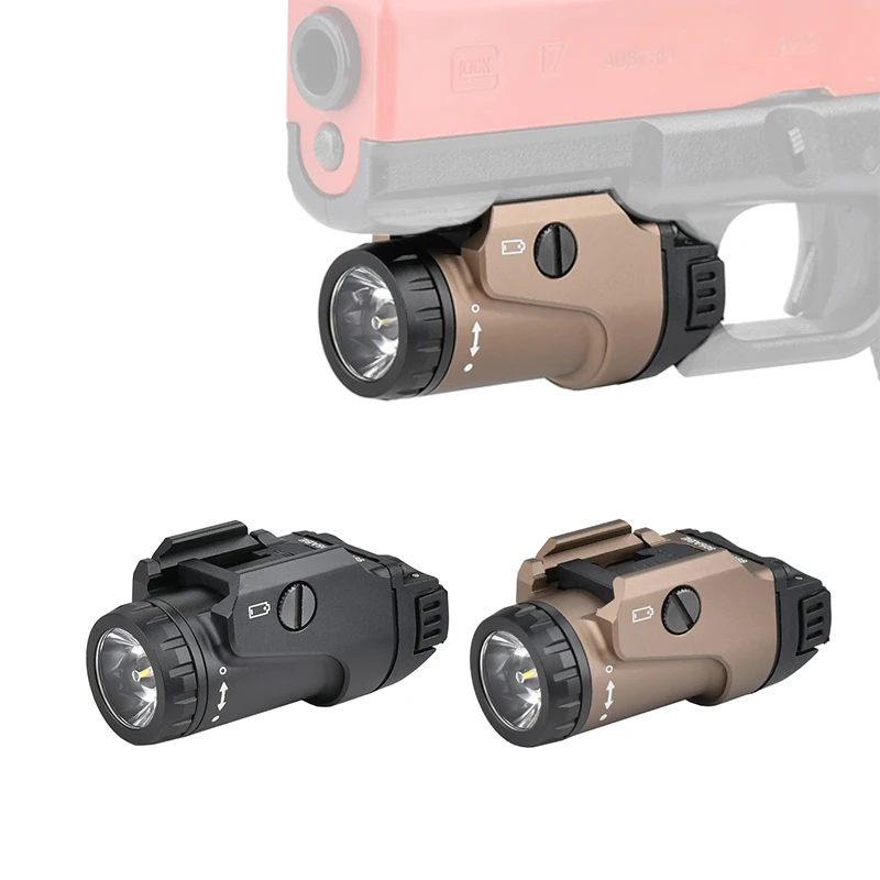 

WADSN Tactical TR-7 X Metal Hanging Flashlight 800lLumens Strobe High Power LED Airsoft Hunting Light 20mm Picatinny Rail G17