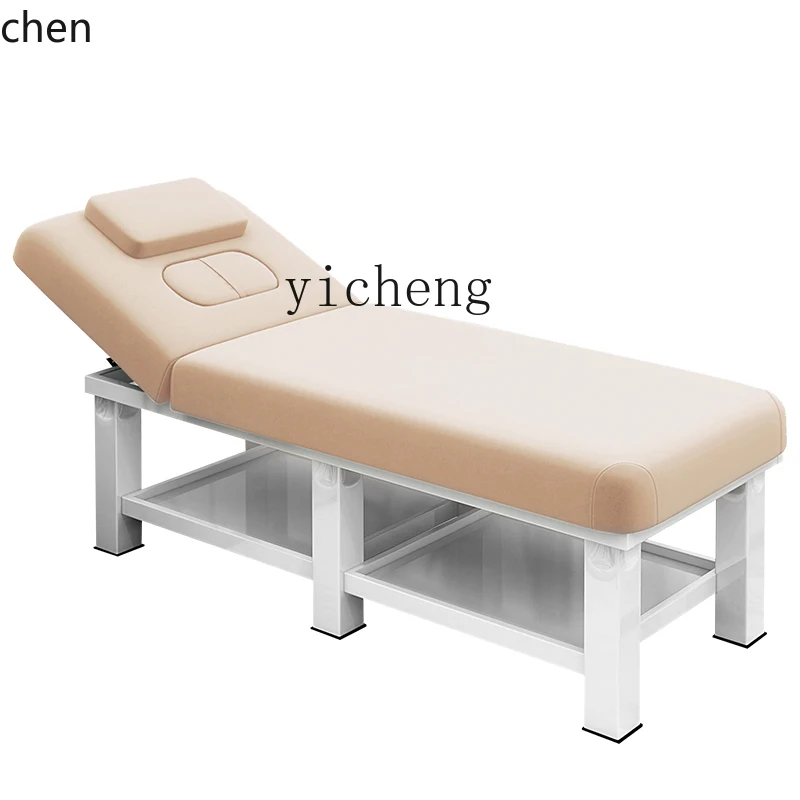 YFY Single Bed Facial Bed Traditional Chinese Medicine Tuina Therapy Massage Couch with Holes Tattoo Body Shaping Ear Cleaning