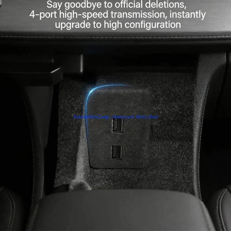 H7BD High Speed Charging Hub Glove Box Docking Station Central Control Splitter