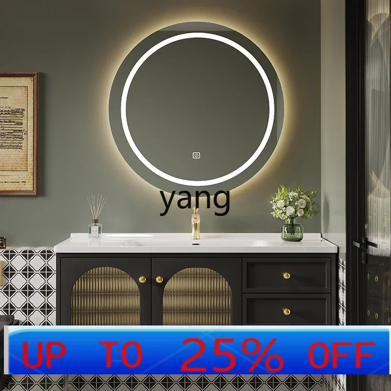 LH French retro bathroom cabinet combination rock slab seamless basin toilet ceramic integrated washbasin oak washbasin cabinet