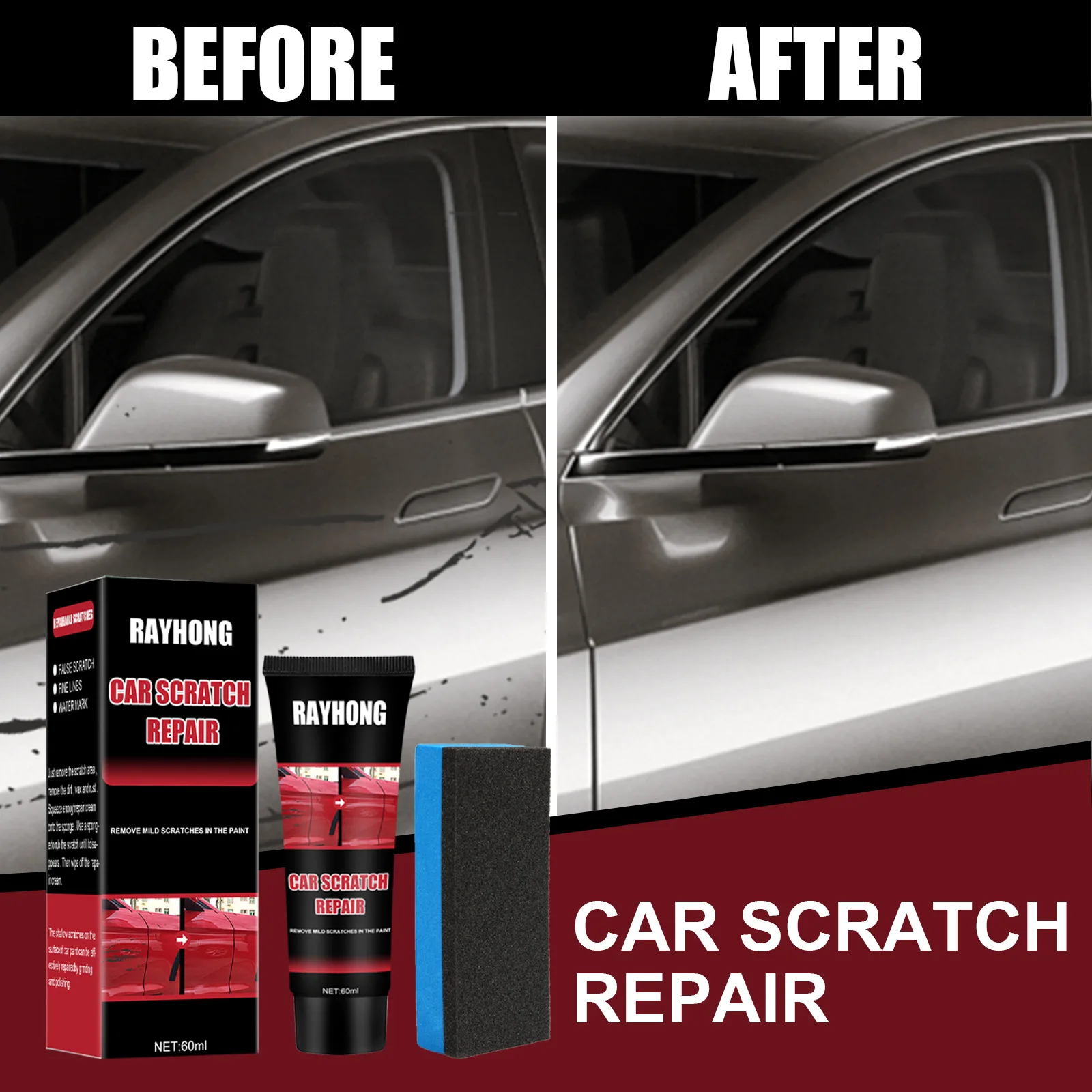 Picture 4: Car Scratch Repair Wax - Polish & Protect Paint for Minor Scratches & Swirl Marks with Gloss Enhancement (60ml)