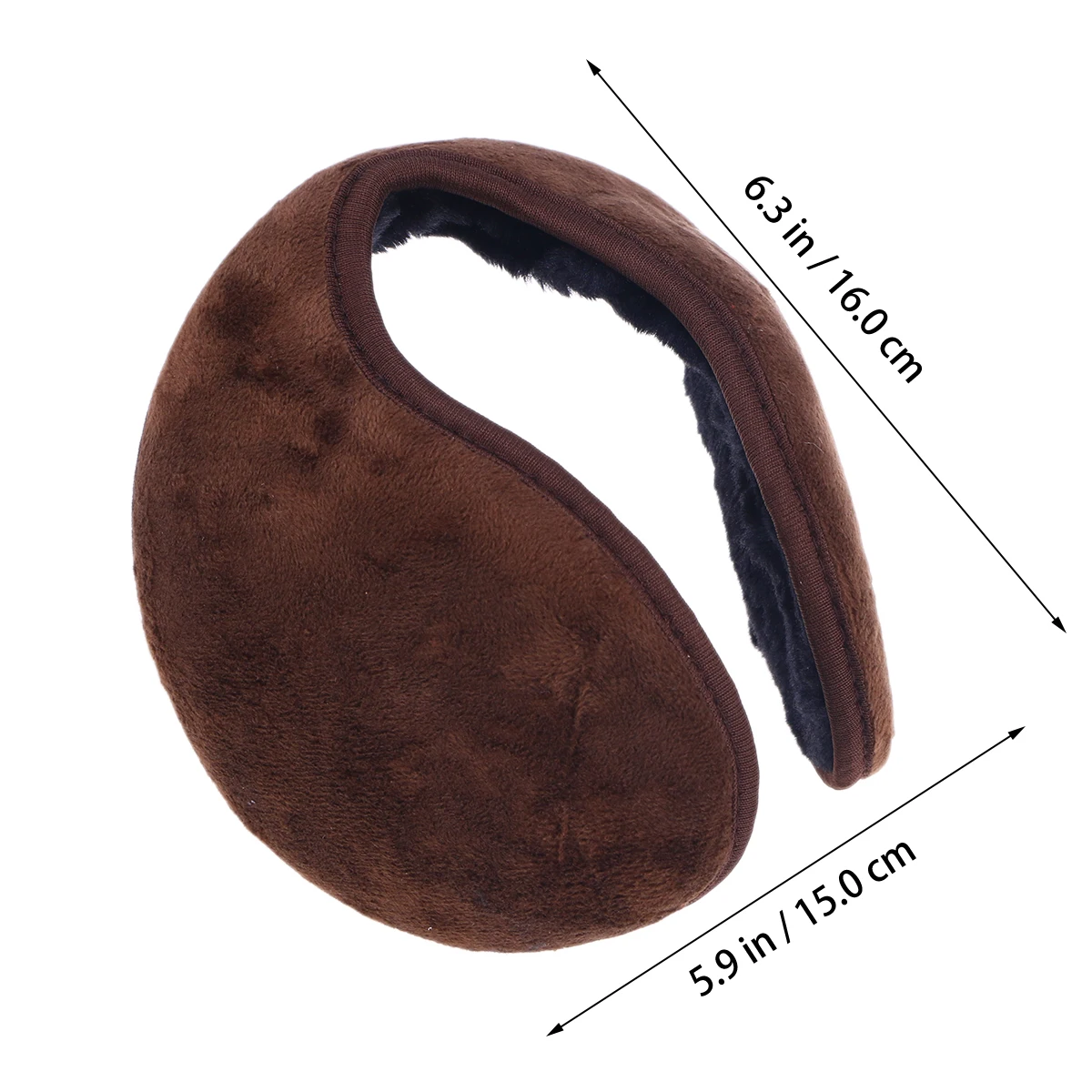 

Warm Earmuffs for Men Women Fleece Back Worn Cold Weather Winter Accessories Outdoor Portable Lightweight Soft