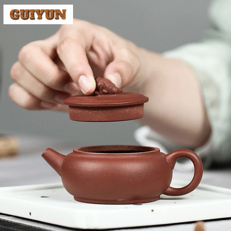 110ML High-end Yixing Purple Clay Teapots Handmade Auspicious Beast pot Raw Ore Purple Mud Kettle Chinese Zisha Tea Set Supplies