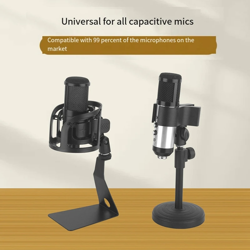 Microphone Shock Mount Microphone Adjustable Stand For All Microphones Size At 20Mm-65Mm