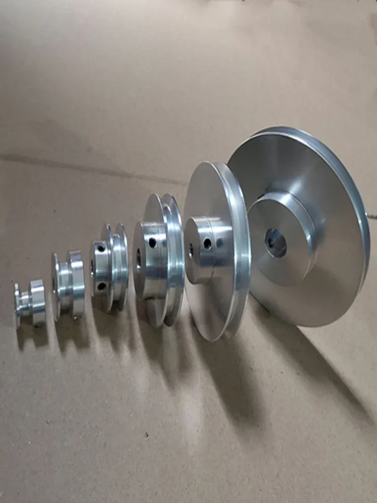 Aluminum Alloy Single-Slot Pulley Spindle Motor Pulley Model Drive Wheel Small Pulley Outer Diameter 30/40mm