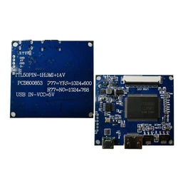 R58A 40-pin EDP LCD Controller Driver Board Work For TTL 40Pin Screen Resolution 1024x600 1024x768