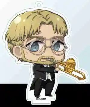 Charm Cartoon Anime Fans Gifts HD Figure Attack on Titan Q Edition Acrylic KeyChain Pendant Bag Decor Accessories About 6cm