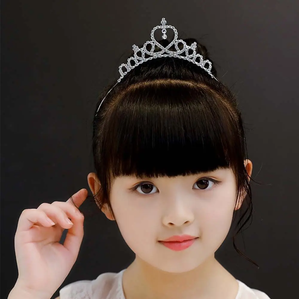 1PC Kids Girls Woman Princess Hairband Kids Party Crown Headband Crystal Diamond Tiara Hair Hoop Hair Accessories