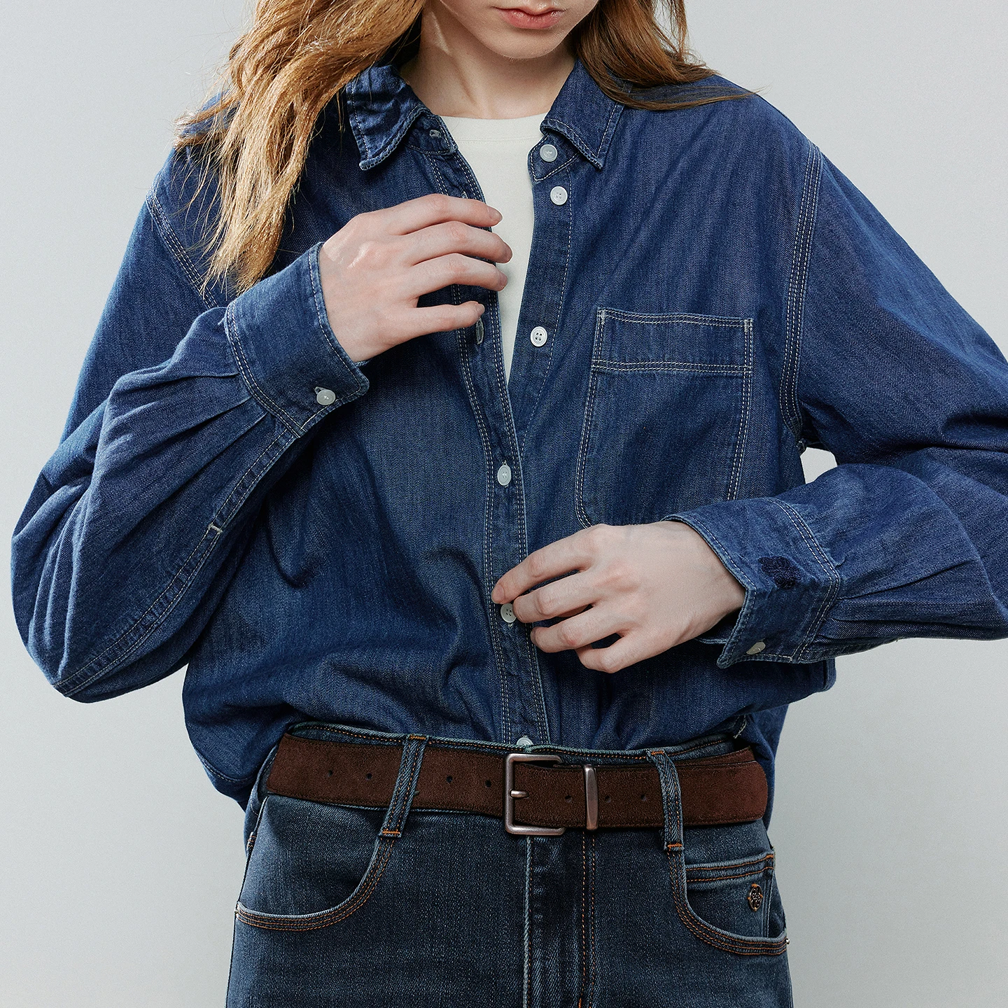 Thumbnail 4 - #46 Cheapest Denim Button Shirts Deals You Can Get