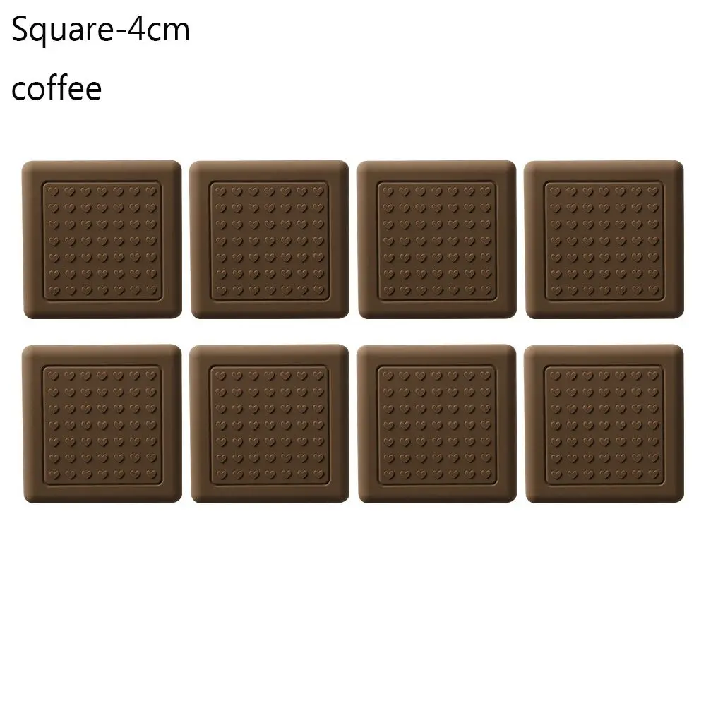 8PCS Anti Slip Self-Adhesive Table Leg Caps Furniture Leg Pad Floor Protector Chair Feet Cover Sofa