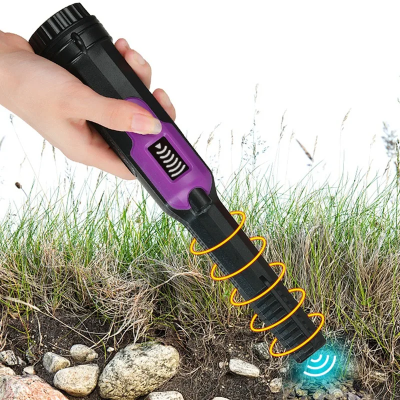 LED Display Metal Detector Pinpointer Handheld Pin Pointer IP68 Full-Waterproof Treasure Hunting Tool For Kids Adults