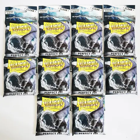 Dragon Shield Inner Sleeves Clear Standard Size 1000ct Card Protectors Individual Pack for Tabletop Games