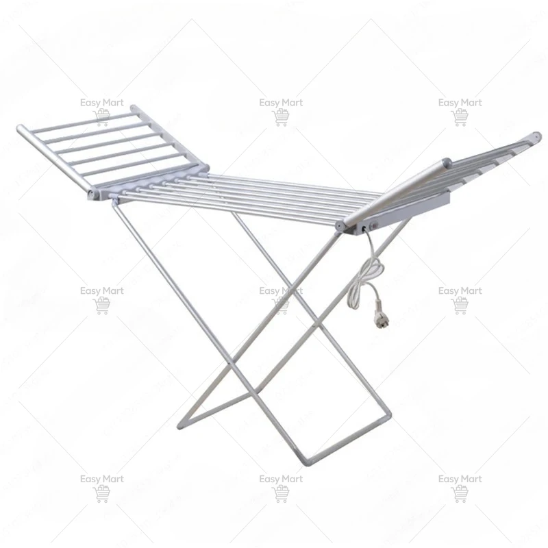 Rainy season electric heating drying folding drying rack floor space aluminum constant temperature silent indoor dormitory