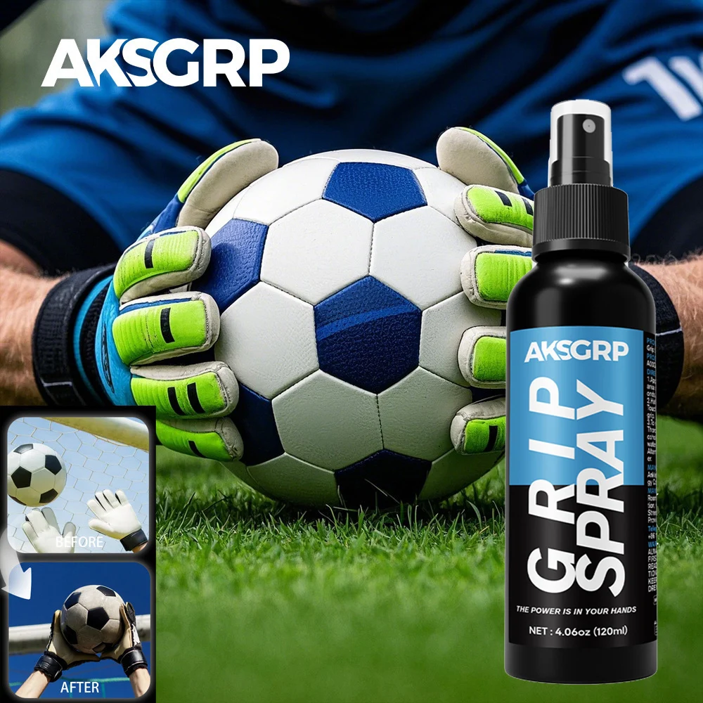 120ml Goalkeeper Glove Spray Football Grip Spray for Goalkeeping Gloves Non-slip Enhanced Sticky Baseball Replacement Glove Glue