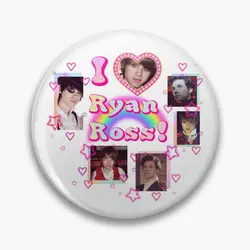 I Heart Ryan Ross  Soft Button Pin Clothes Fashion Creative Lover Hat Decor Women Metal Funny Jewelry Brooch Lapel Pin Collar