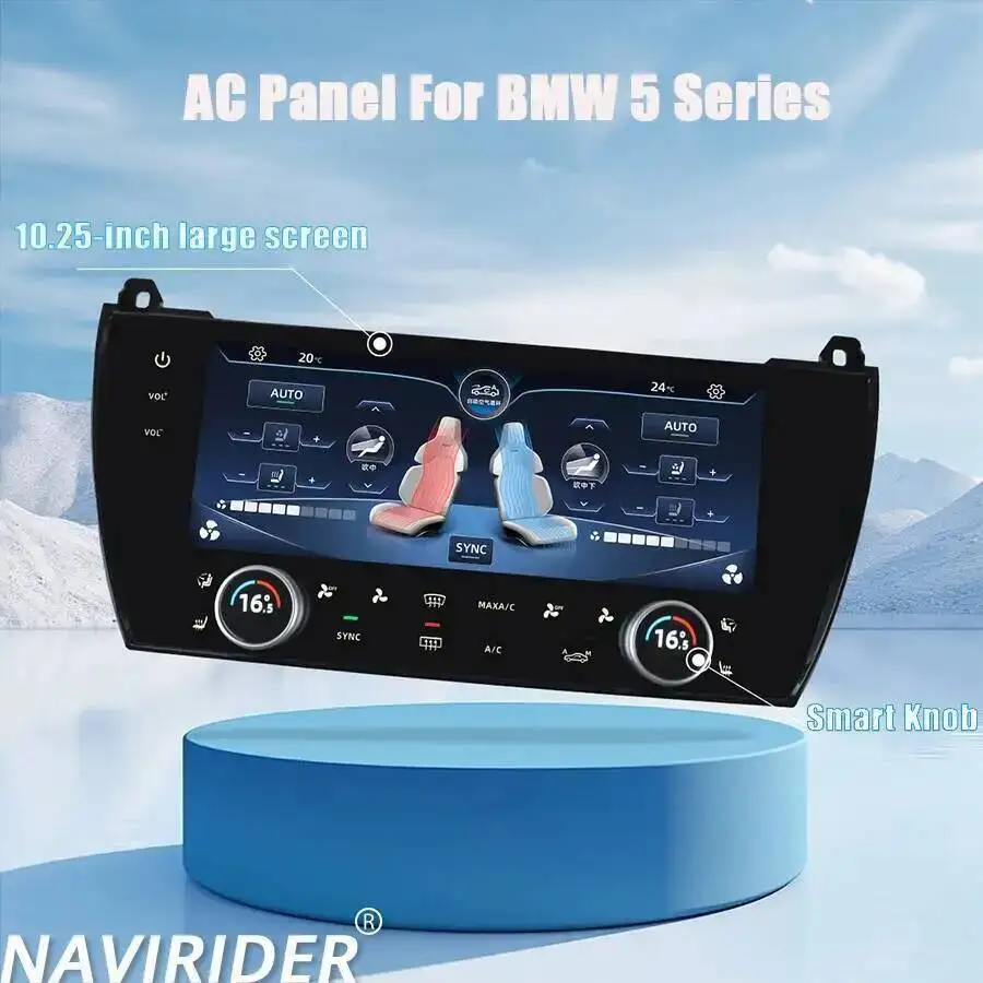 10.25 Inch Climate Control LCD Large Newest  For BMW 5 Series 2011-2017 Generation HD AC Panel Board Air Condition Touch Screen