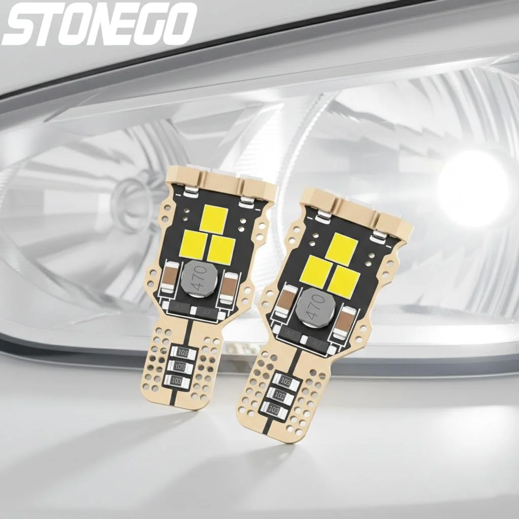 

Светодиодная лампа W16W T16 12V 2835 9SMD 6000K Canbus для заднего хода, белая, легко устанавливается, подходит для всех автомобилей