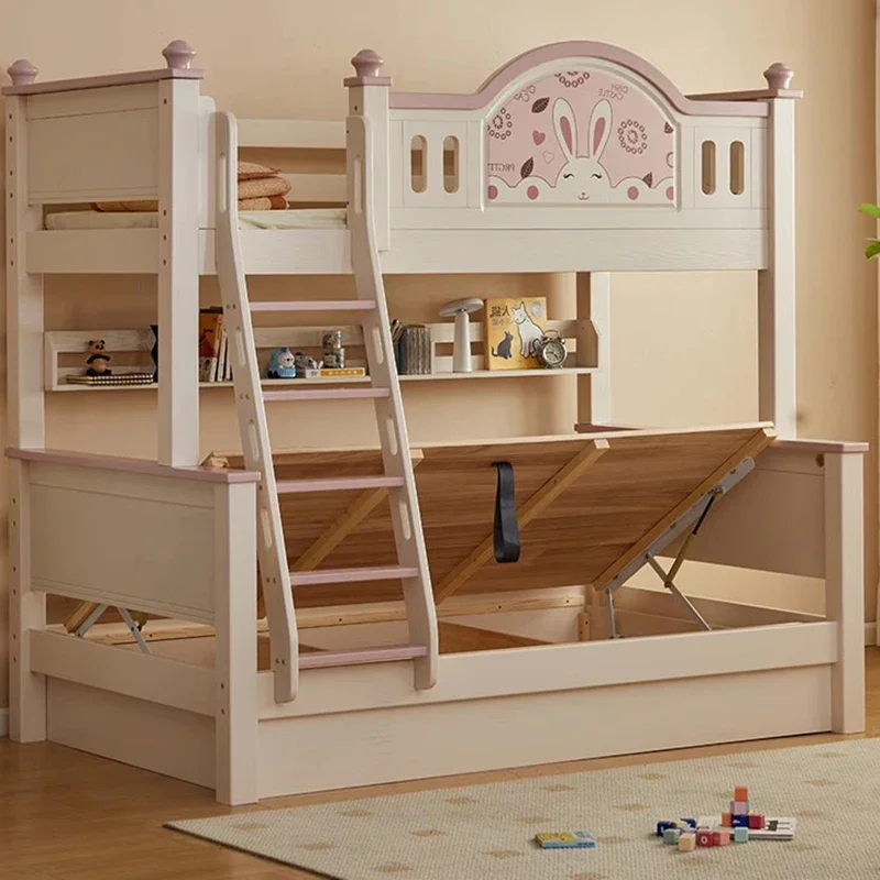 Bunk Bedframe Childrens Bed Human Beauty Modern Frame Childrens Bed Hotel Child Camas Moderrnas Inteligentes Home Furniture