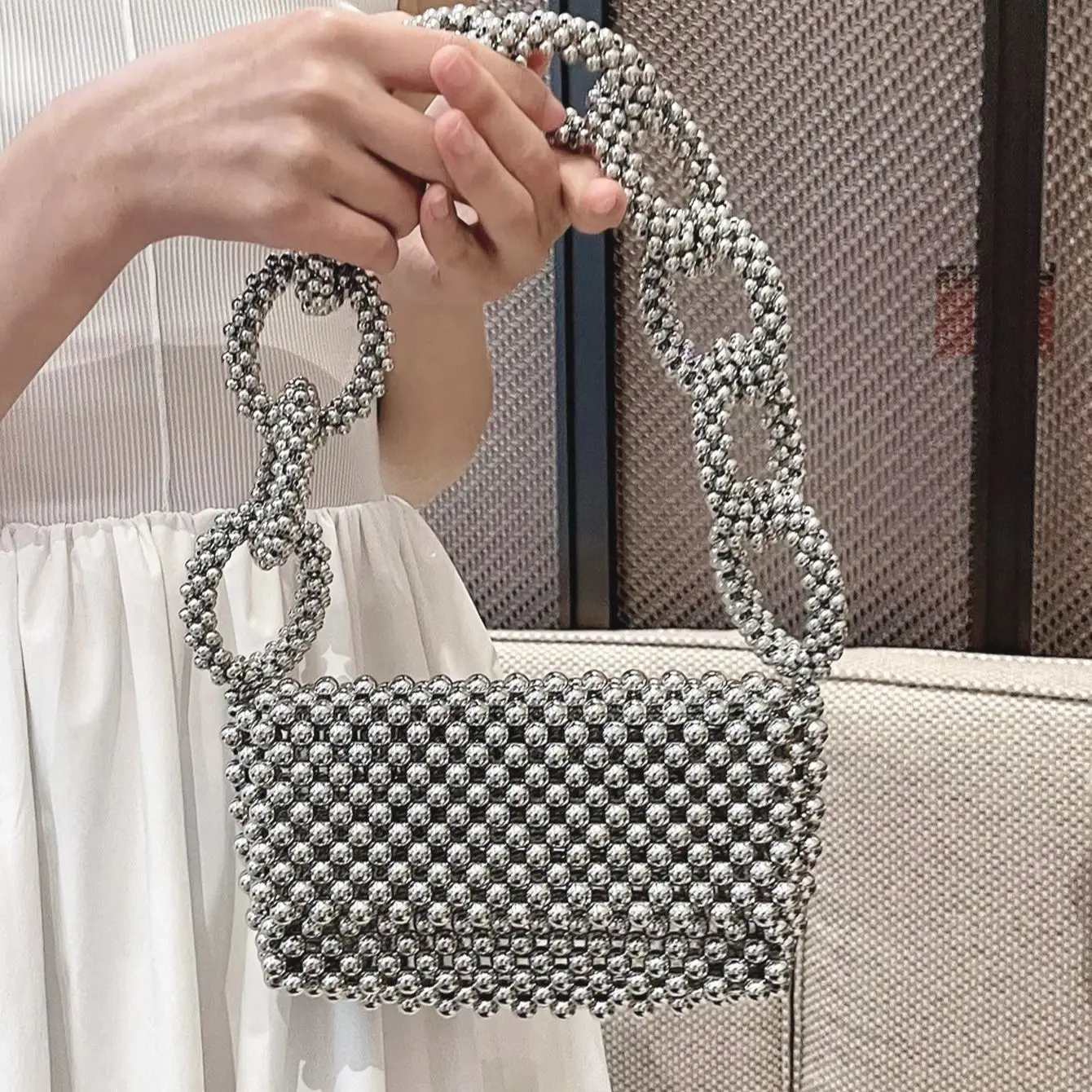 Geldbörsen und Handtaschen, luxuriöse Designer-Clutch, handgefertigt, Perlendekoration, Party, Hochzeit, Abendtasche, Geldbörse