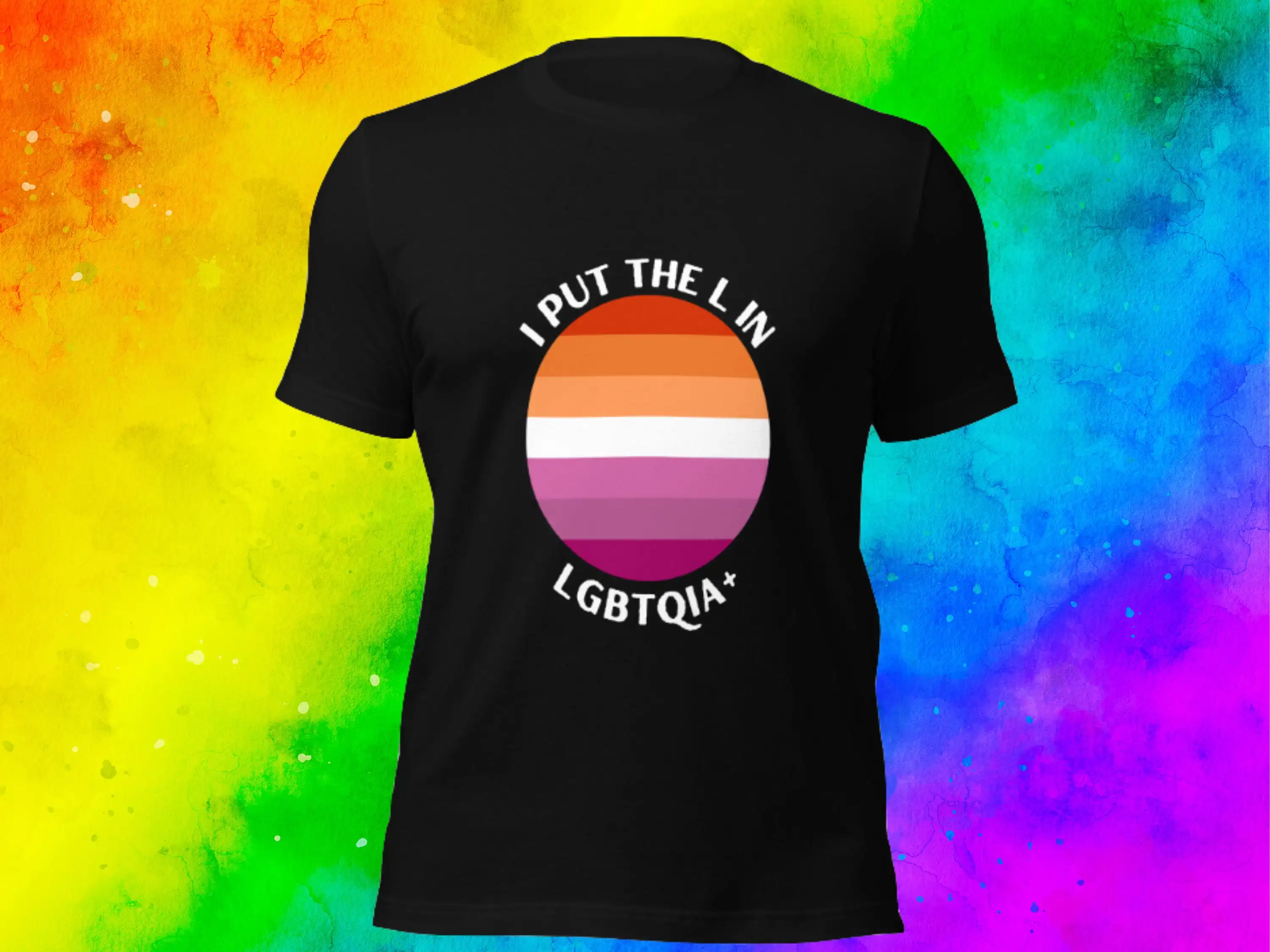 Lesbian Pride T Shirt Lgbtqia Community Gay Orientation Identity Out Proud For Girlfriend Girl Woman Dyke Lgbt