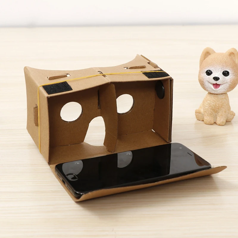 1Set Cardboard 3D Virtual Reality Glasses For Android or Phone NEW Model DIY Transform Your Device Into a Big Screen.