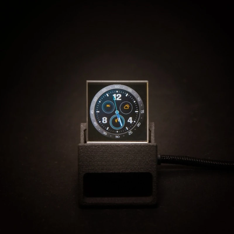 

Premium version Transparent display Multifunctional creative time Desktop clock Weather station Technology ornament