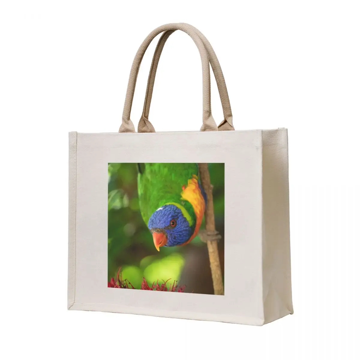 

Rainbow lorikeet Tote Bag canvas tote hand bag ladies Women's handbag bags woman 2025