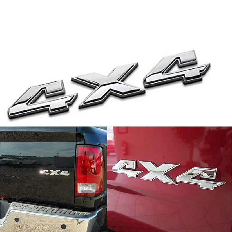 Liftgate Adhesive Nameplate For Dodge Ram Chrome Tailgate 4X4 Emblem Nameplate 55277438AA OEM Mopar Car Styling Sticker Decal  N
